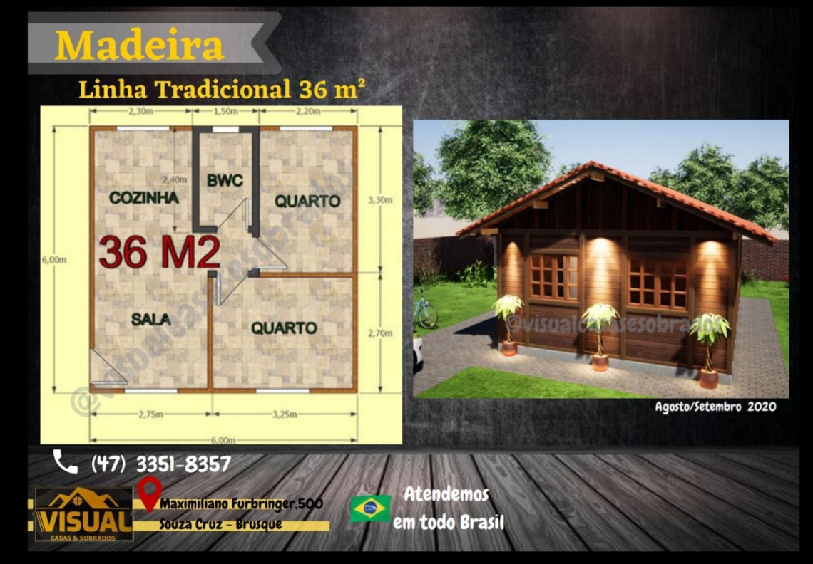 Visual - Casa Madeira Tradicional Zantão*36