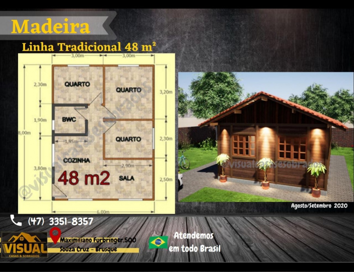 Visual - Casa Madeira Tradicional São Pedro*48