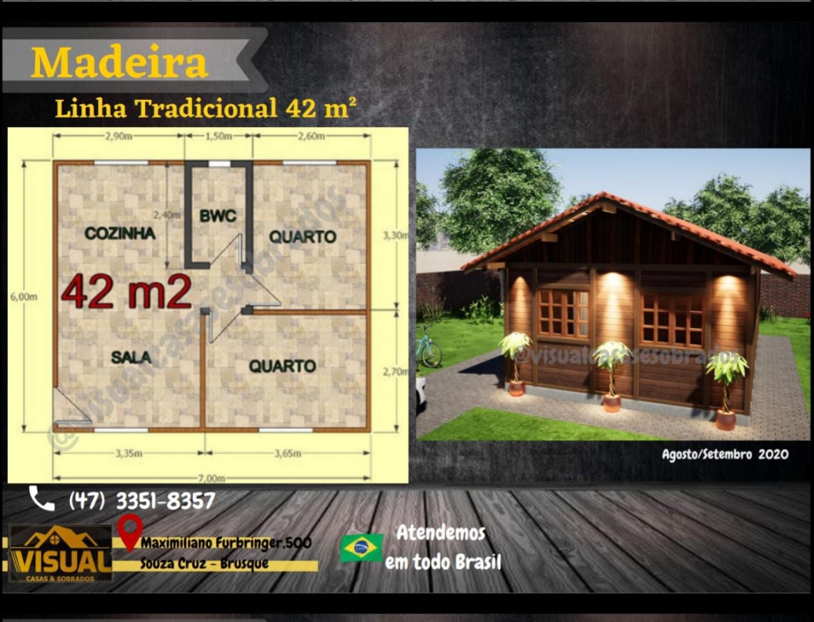 Visual - Casa Madeira Tradicional Souza Cruz*42