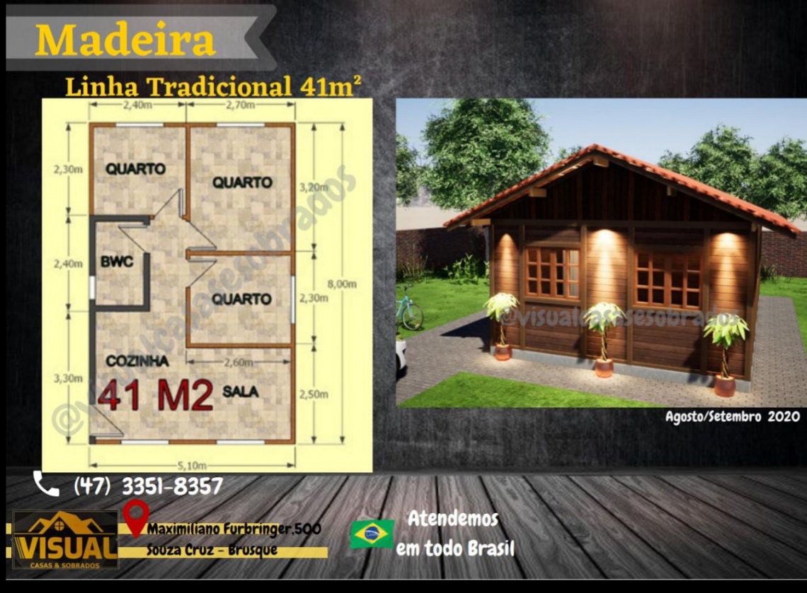 Visual - Casa Madeira Tradicional Steffen*41