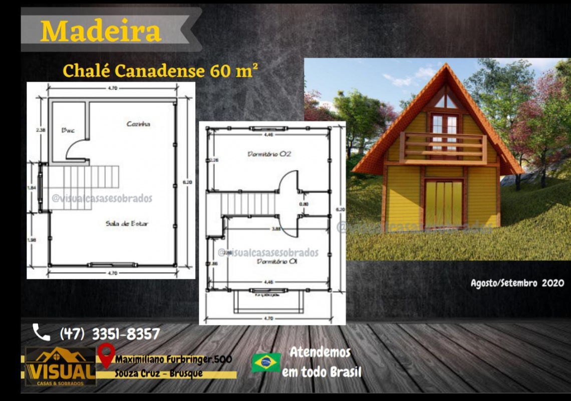 Visual - Chalé Canadense *60